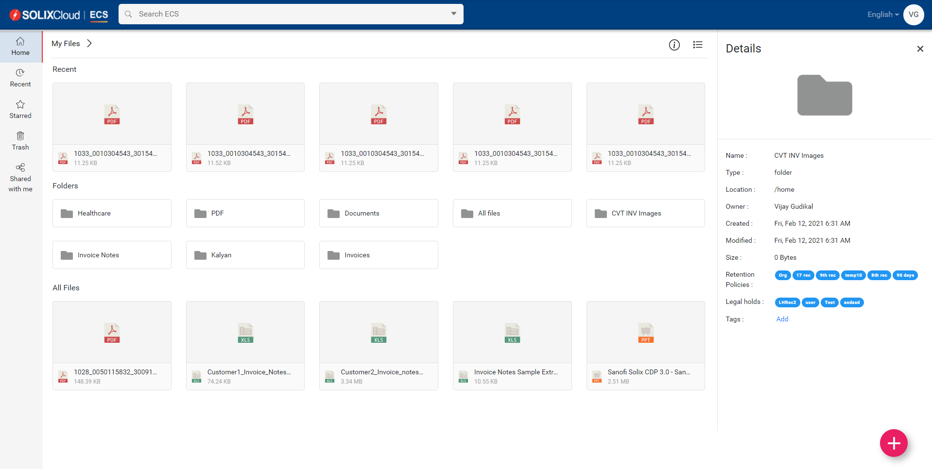 screenshot of SOLIXCloud ECS
